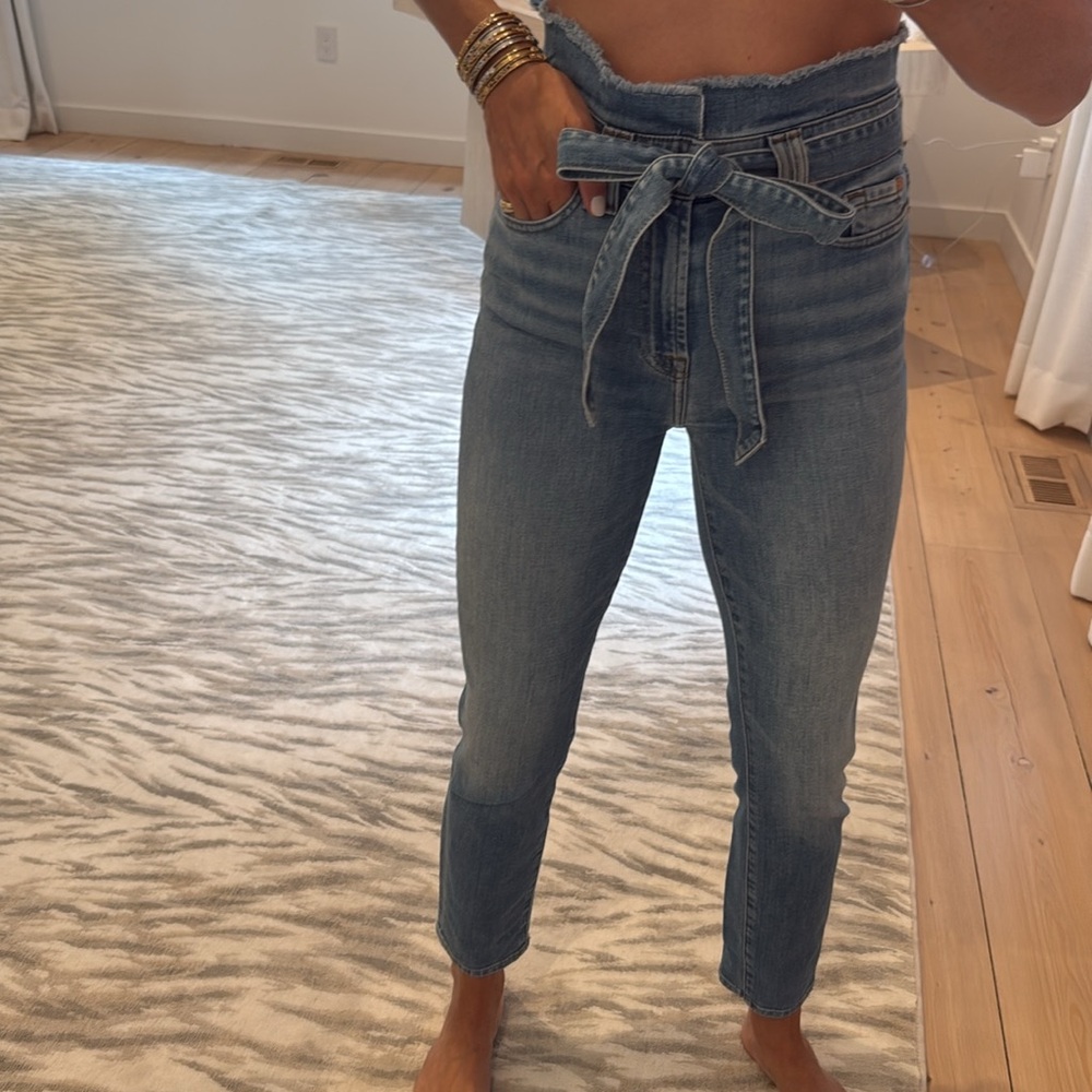 Seven for all mankind Jeans with paper bag top